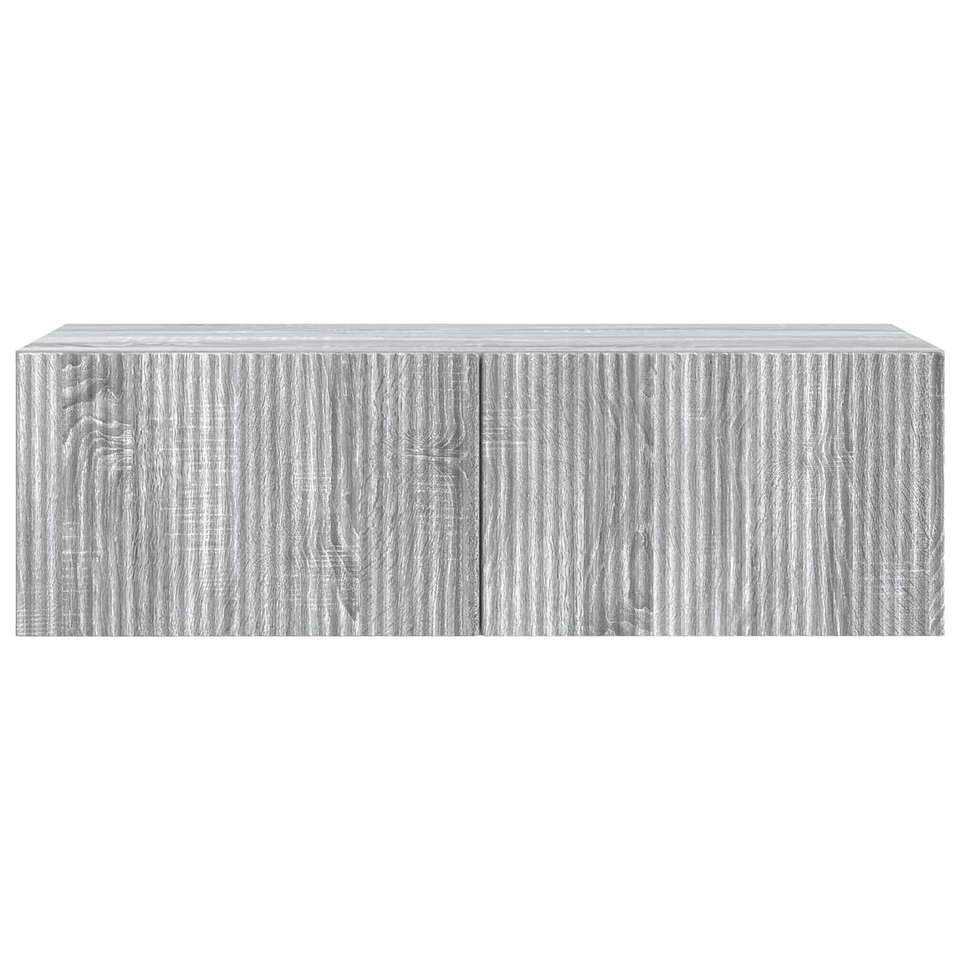 Væghængt TV-skab Grå sonoma-eg 98 x 41 x 30 cm Konstrueret træ