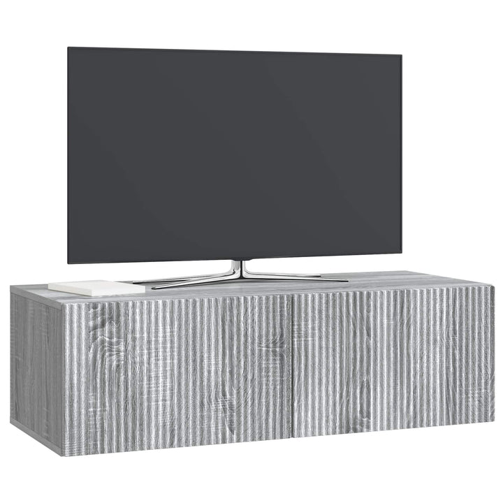 Væghængt TV-skab Grå sonoma-eg 98 x 41 x 30 cm Konstrueret træ