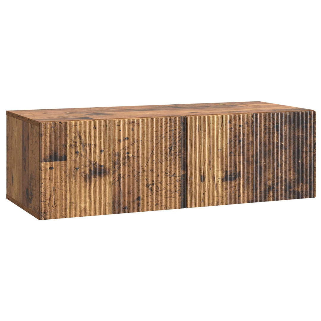 Væghængt TV-skab Gammelt træ 98 x 41 x 30 cm Konstrueret træ