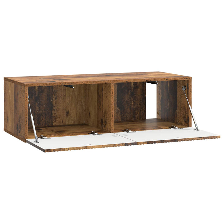 Væghængt TV-skab Gammelt træ 98 x 41 x 30 cm Konstrueret træ