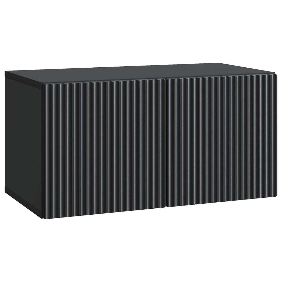 Væghængt TV-skab Sort 59,5 x 31 x 30 cm Konstrueret træ