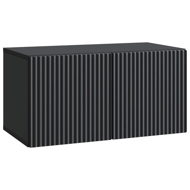 Væghængt TV-skab Sort 59,5 x 31 x 30 cm Konstrueret træ