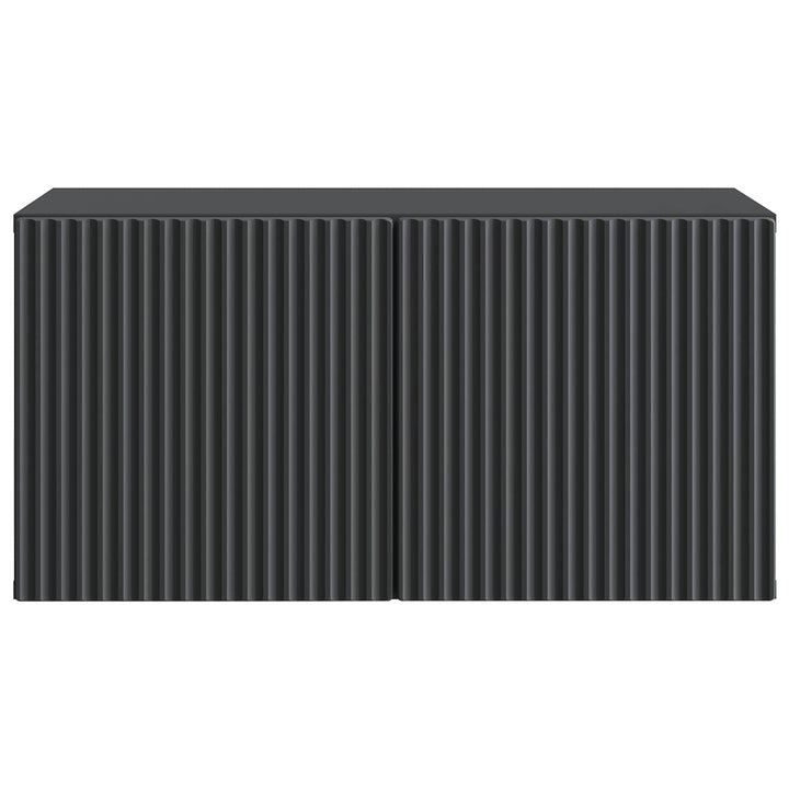 Væghængt TV-skab Sort 59,5 x 31 x 30 cm Konstrueret træ