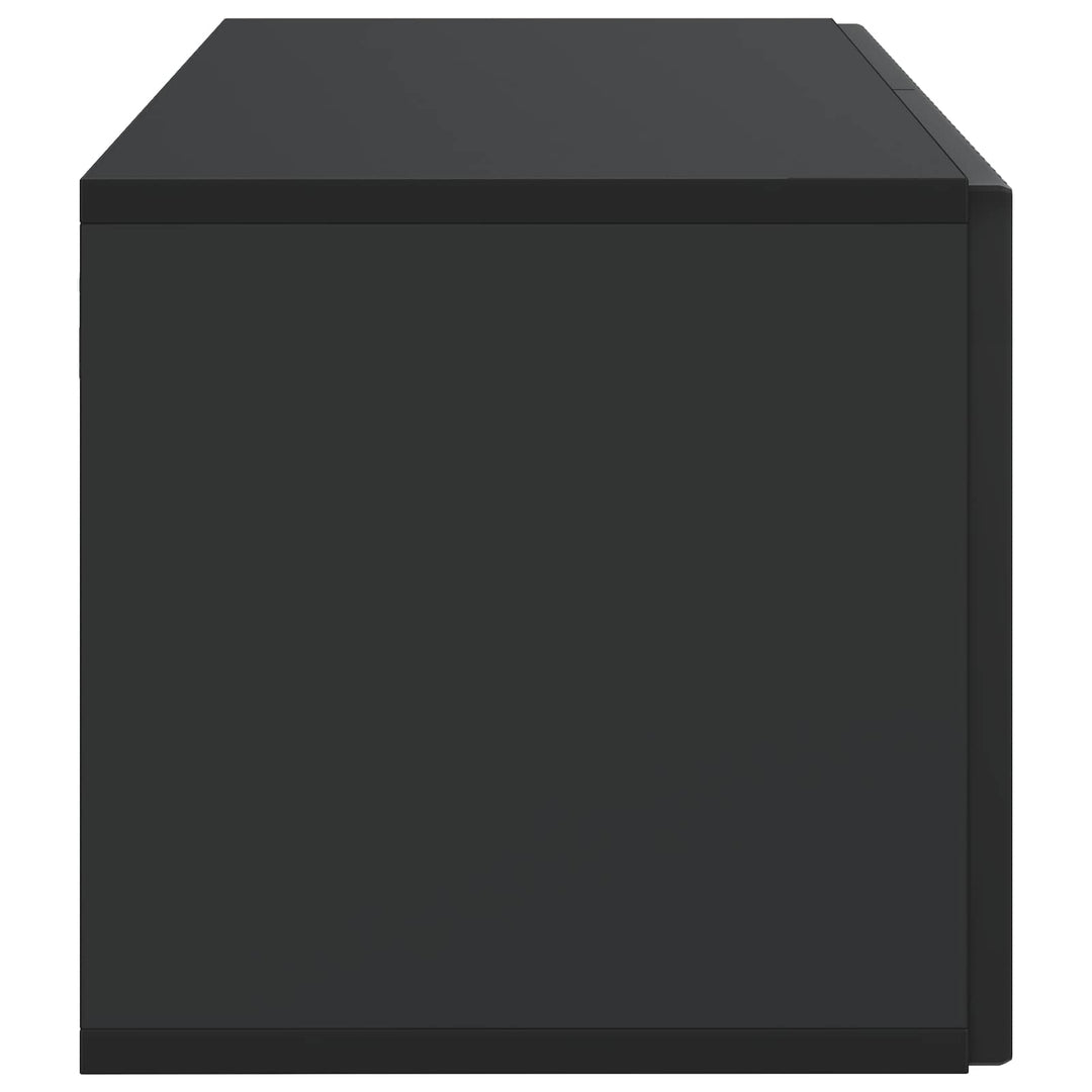 Væghængt TV-skab Sort 59,5 x 31 x 30 cm Konstrueret træ