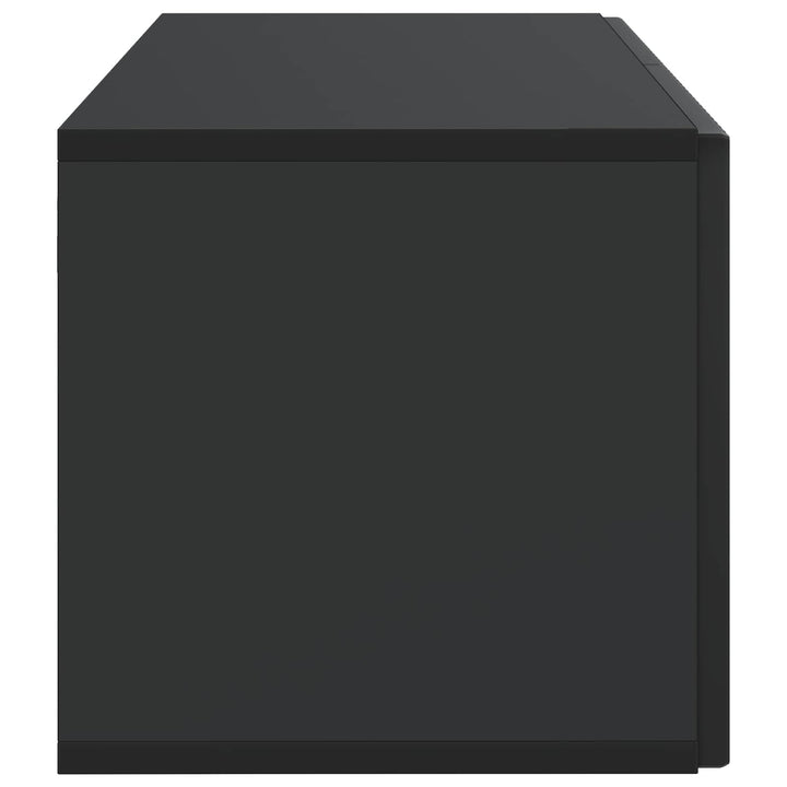 Væghængt TV-skab Sort 59,5 x 31 x 30 cm Konstrueret træ