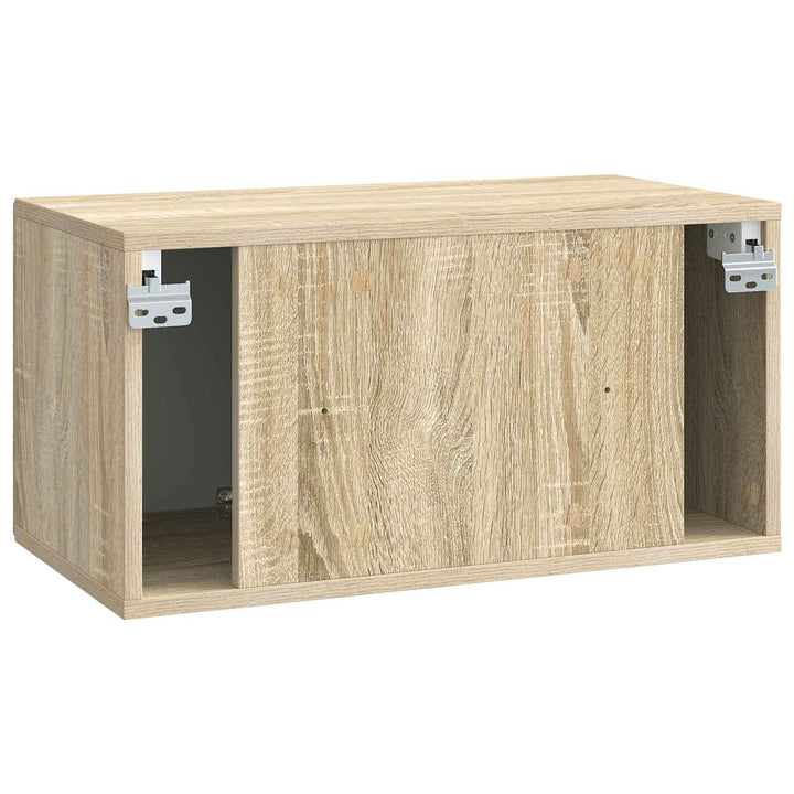 Væghængt TV-skab Sonoma-eg 59,5 x 31 x 30 cm Konstrueret træ