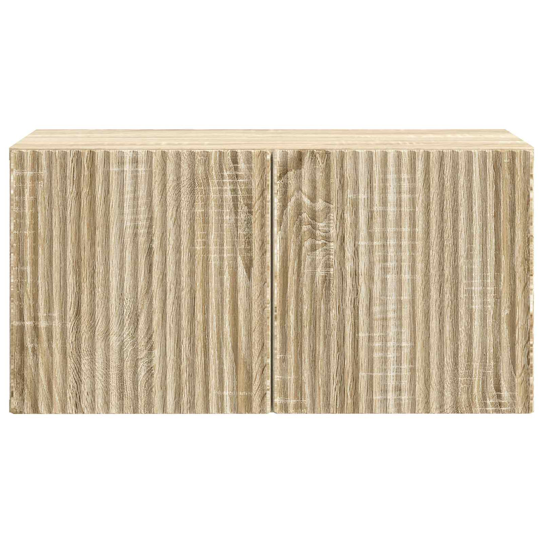 Væghængt TV-skab Sonoma-eg 59,5 x 31 x 30 cm Konstrueret træ