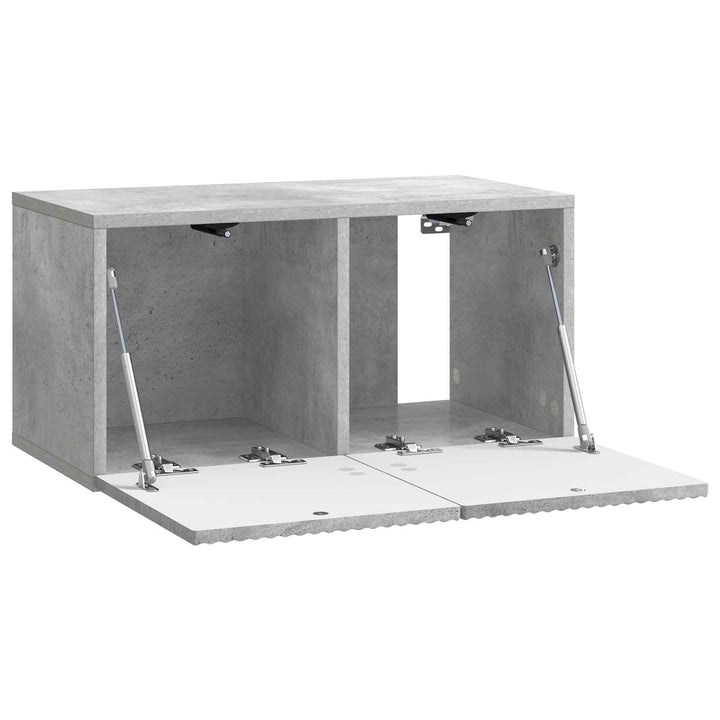 Væghængt TV-skab Betongrå 59,5 x 31 x 30 cm Konstrueret træ