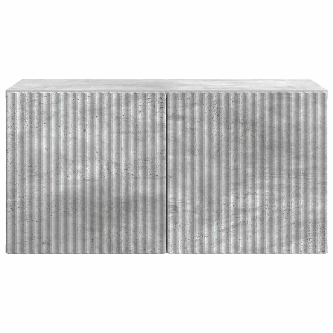 Væghængt TV-skab Betongrå 59,5 x 31 x 30 cm Konstrueret træ