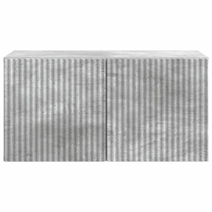 Væghængt TV-skab Betongrå 59,5 x 31 x 30 cm Konstrueret træ