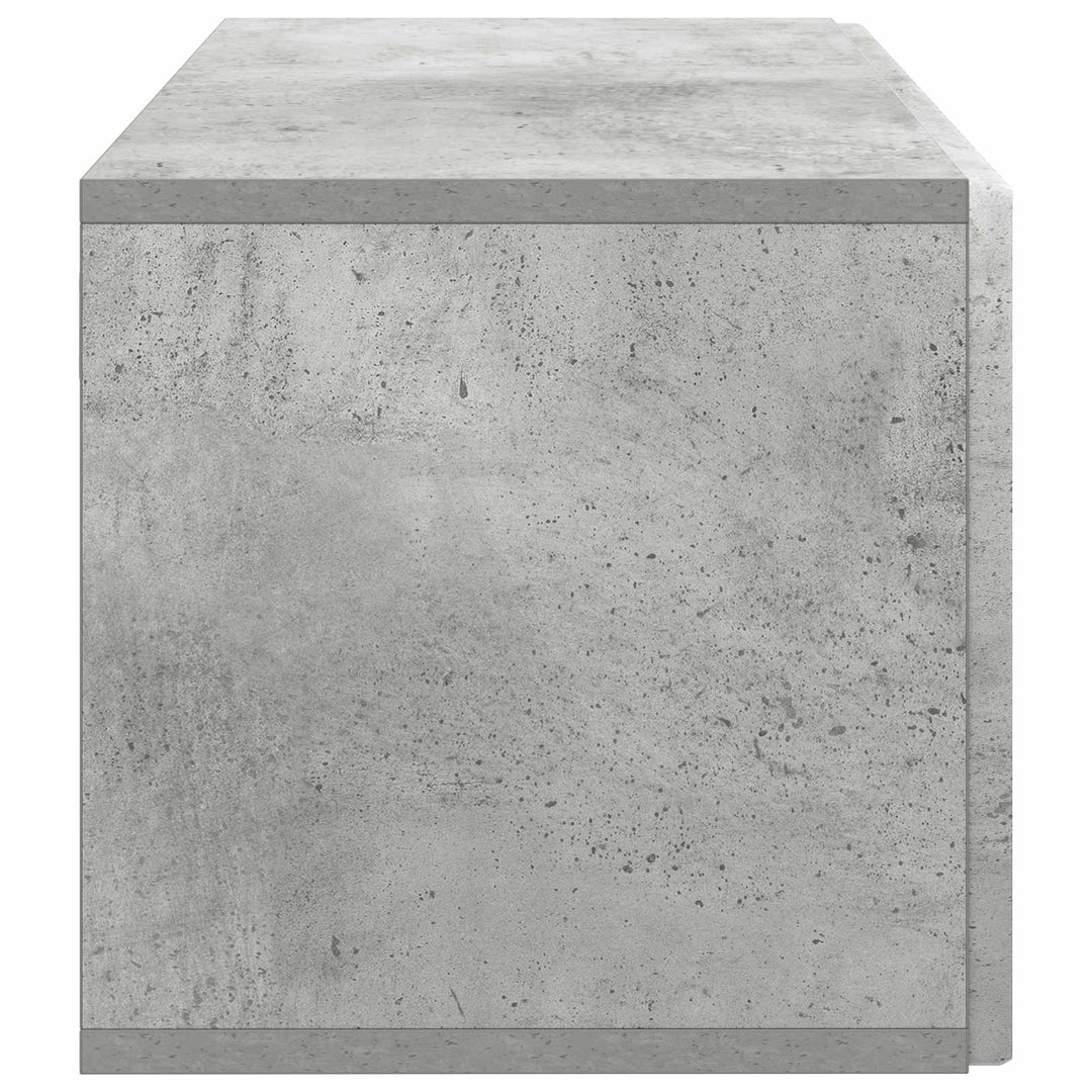 Væghængt TV-skab Betongrå 59,5 x 31 x 30 cm Konstrueret træ