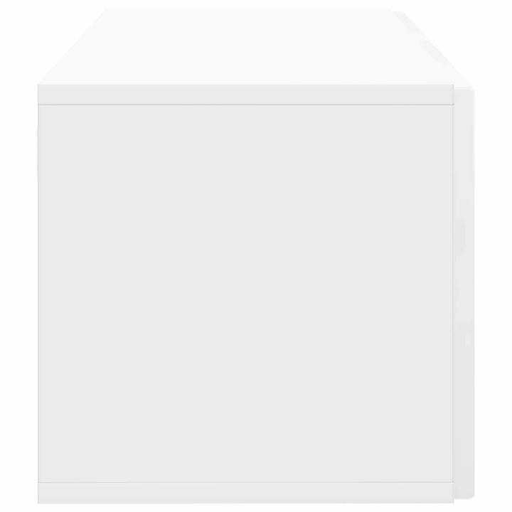 Væghængt TV-skab Vægmonteret Hvid højglans 59,5 x 31 x 30 cm