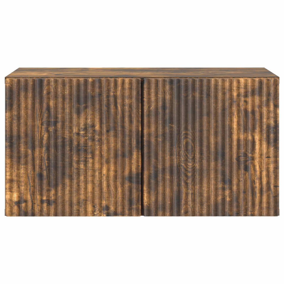 Væghængt TV-skab Røget eg 59,5 x 31 x 30 cm Konstrueret træ