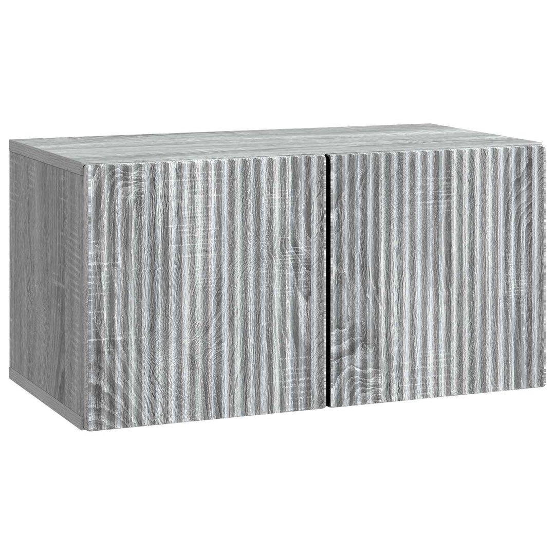 Væghængt TV-skab Vægmonteret Grå sonoma-eg 59,5 x 31 x 30 cm