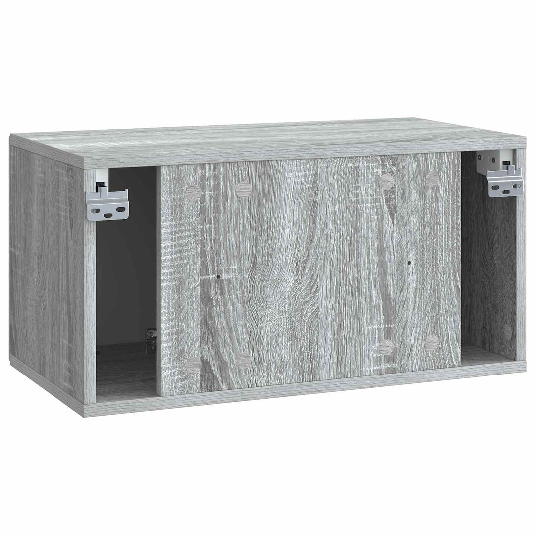 Væghængt TV-skab Vægmonteret Grå sonoma-eg 59,5 x 31 x 30 cm