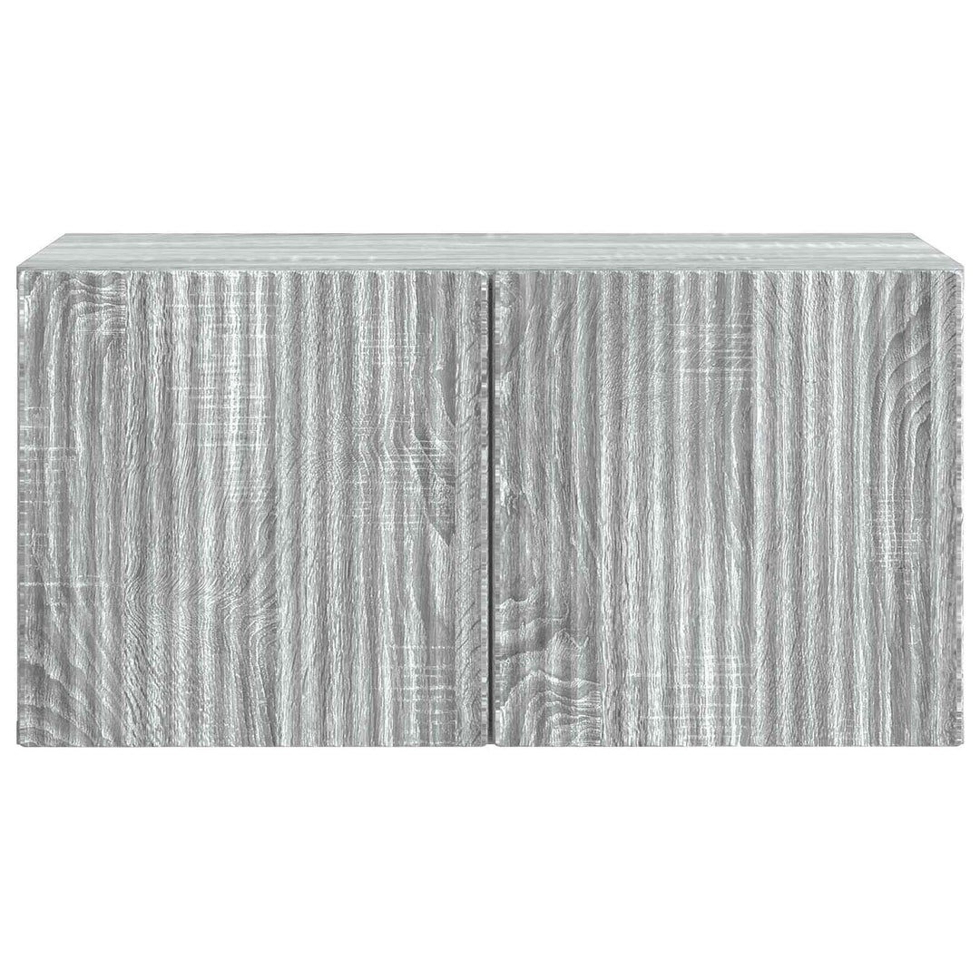 Væghængt TV-skab Vægmonteret Grå sonoma-eg 59,5 x 31 x 30 cm