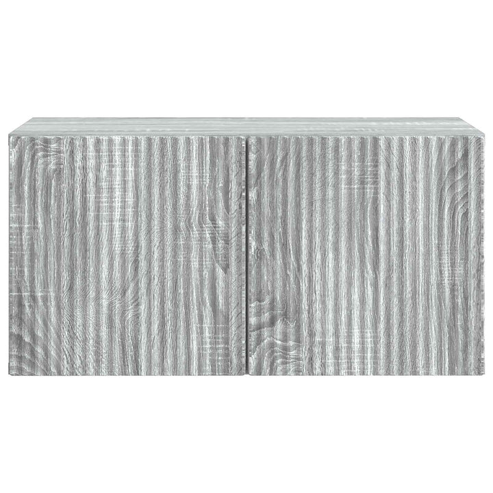 Væghængt TV-skab Vægmonteret Grå sonoma-eg 59,5 x 31 x 30 cm