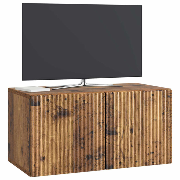 Væghængt TV-skab Gammelt træ 59,5 x 31 x 30 cm Konstrueret træ