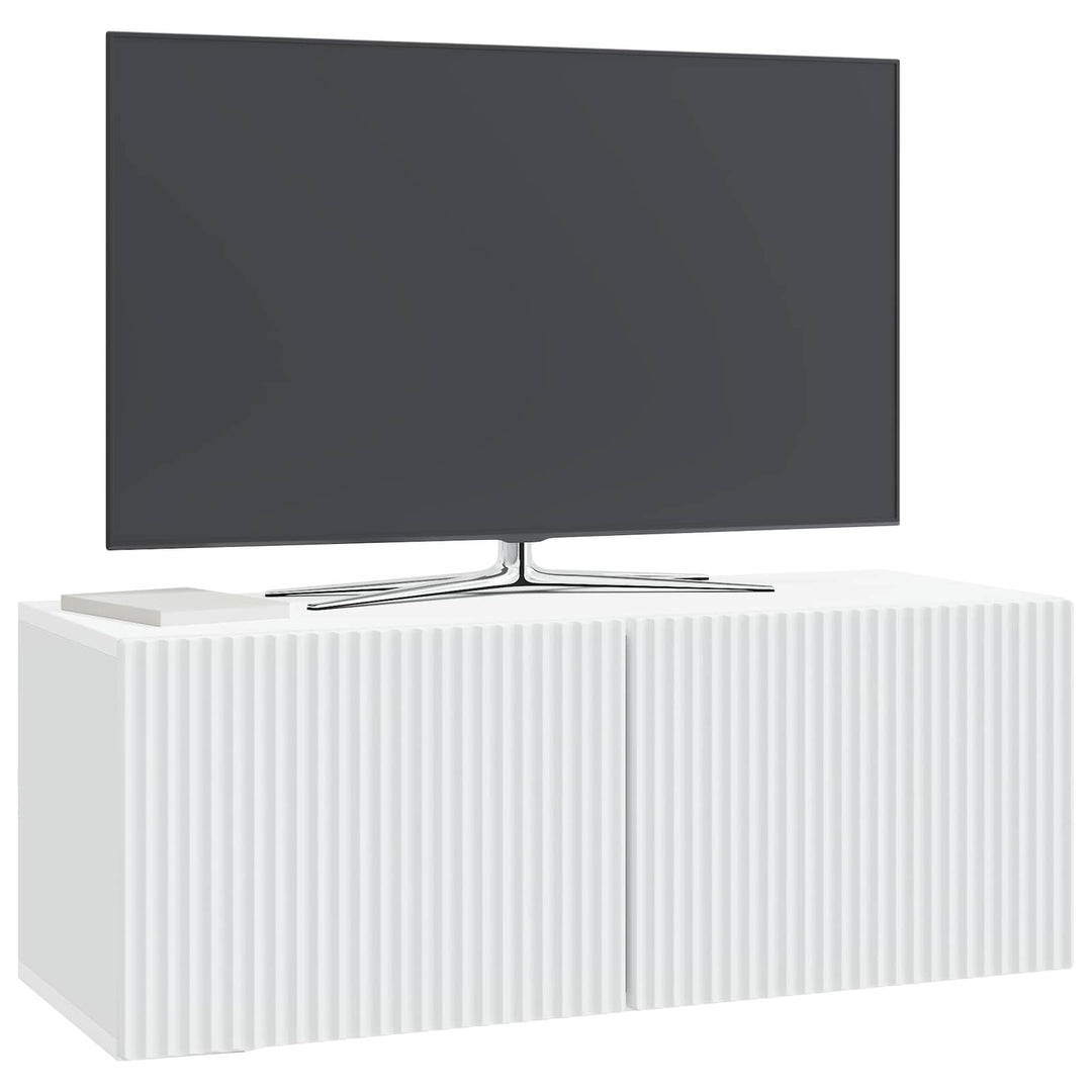 Væghængt TV-skab Hvid 78,5 x 31 x 30 cm Konstrueret træ