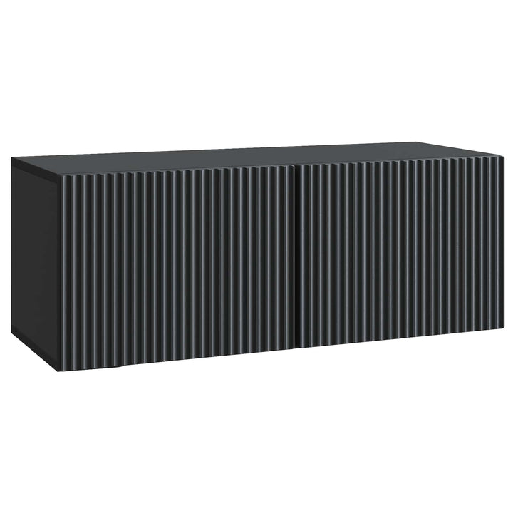 Væghængt TV-skab Sort 78,5 x 31 x 30 cm Konstrueret træ