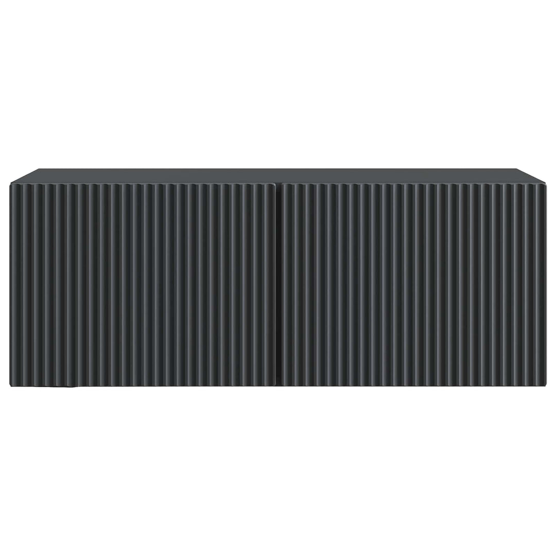 Væghængt TV-skab Sort 78,5 x 31 x 30 cm Konstrueret træ
