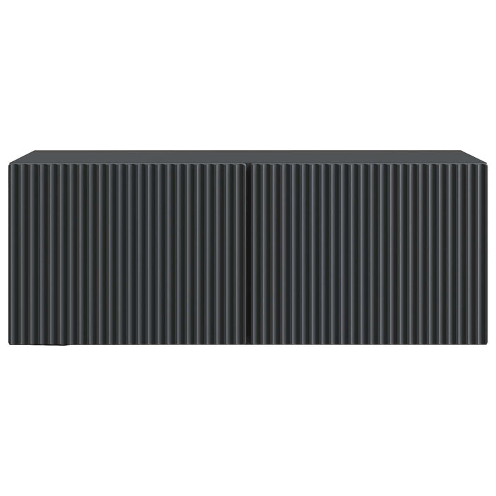 Væghængt TV-skab Sort 78,5 x 31 x 30 cm Konstrueret træ
