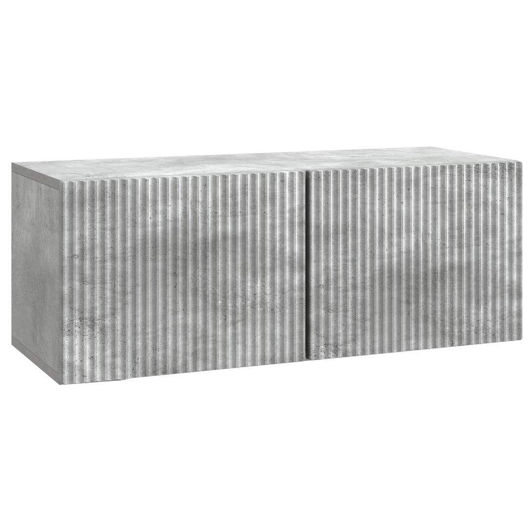 Væghængt TV-skab Betongrå 78,5 x 31 x 30 cm Konstrueret træ
