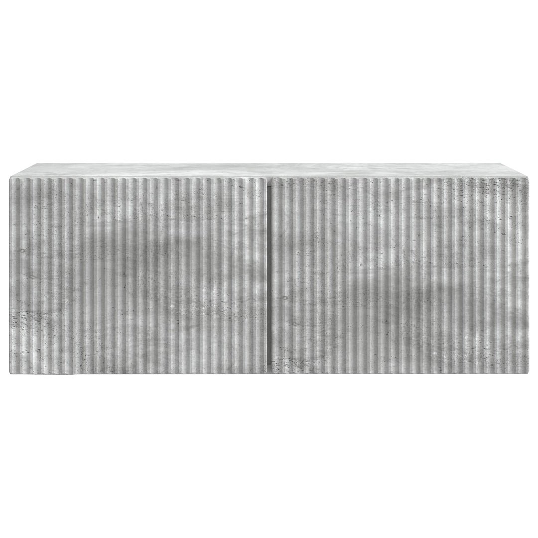 Væghængt TV-skab Betongrå 78,5 x 31 x 30 cm Konstrueret træ