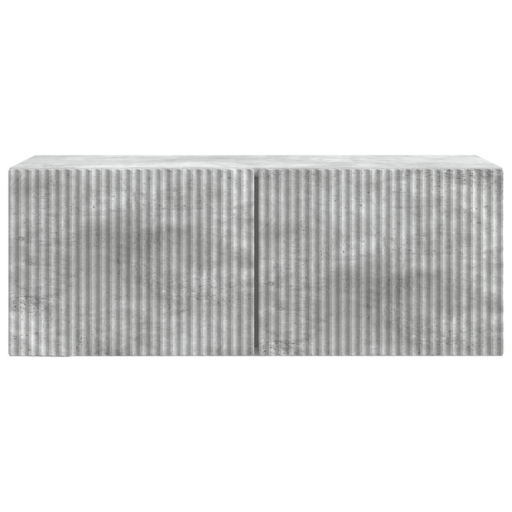 Væghængt TV-skab Betongrå 78,5 x 31 x 30 cm Konstrueret træ