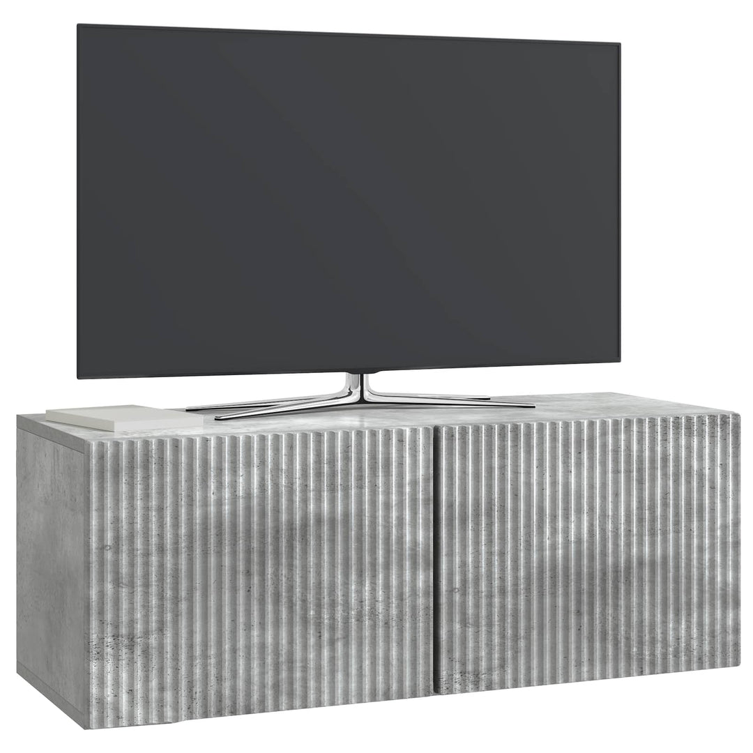 Væghængt TV-skab Betongrå 78,5 x 31 x 30 cm Konstrueret træ