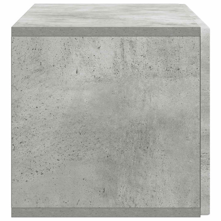 Væghængt TV-skab Betongrå 78,5 x 31 x 30 cm Konstrueret træ