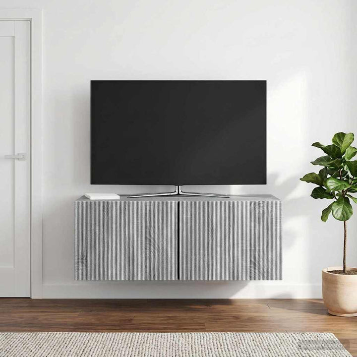 Væghængt TV-skab Vægmonteret Grå sonoma-eg 78,5 x 31 x 30 cm