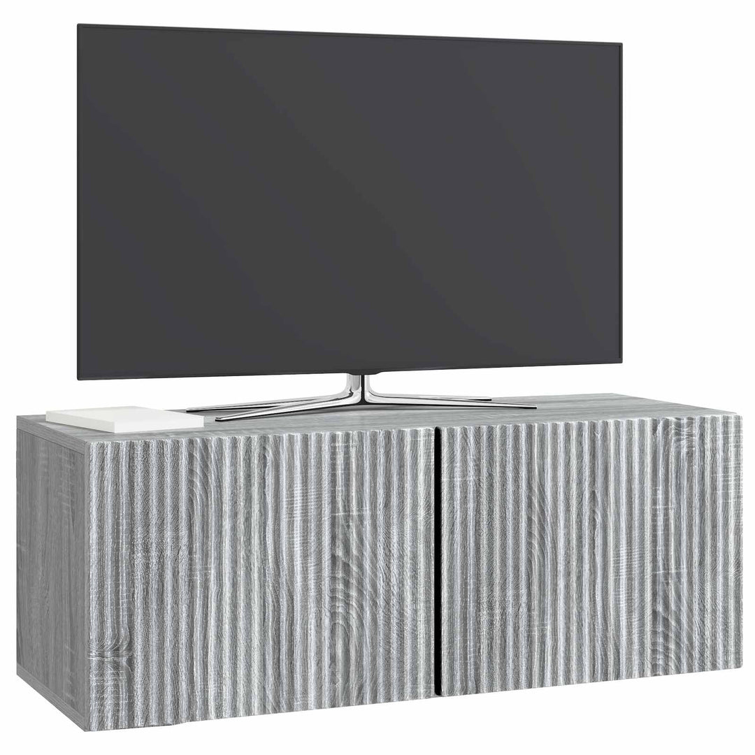 Væghængt TV-skab Vægmonteret Grå sonoma-eg 78,5 x 31 x 30 cm