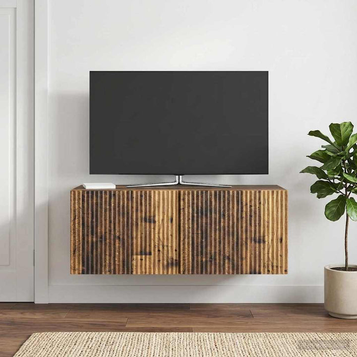 Væghængt TV-skab Gammelt træ 78,5 x 31 x 30 cm Konstrueret træ