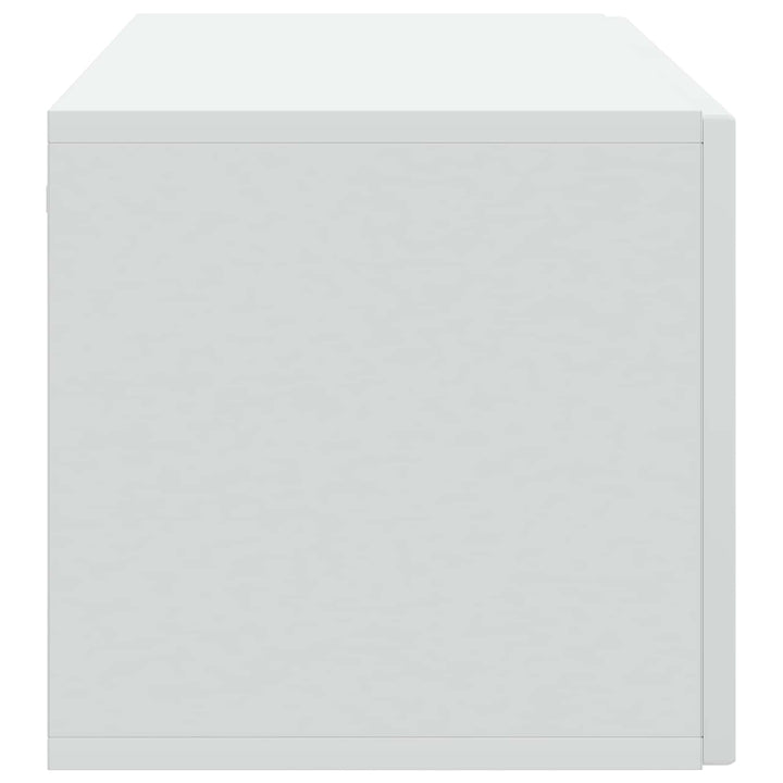 Væghængt TV-skab Hvid 98 x 31 x 30 cm Konstrueret træ