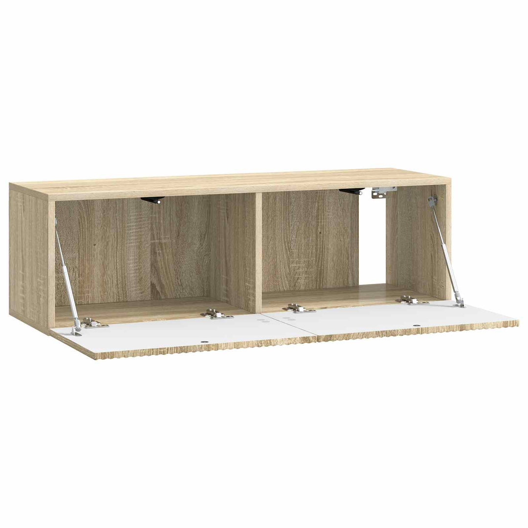 Væghængt TV-skab Sonoma-eg 98 x 31 x 30 cm Konstrueret træ