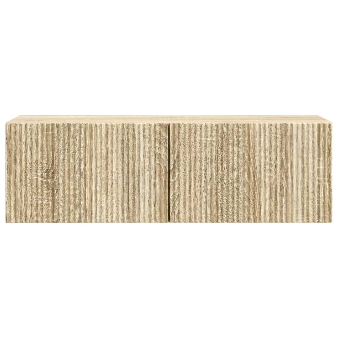 Væghængt TV-skab Sonoma-eg 98 x 31 x 30 cm Konstrueret træ
