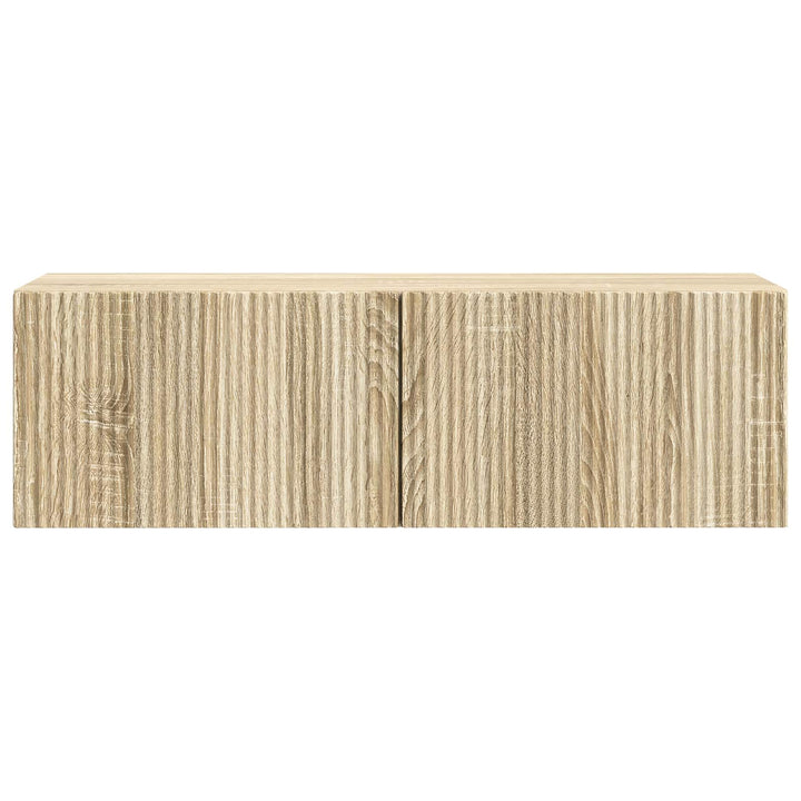 Væghængt TV-skab Sonoma-eg 98 x 31 x 30 cm Konstrueret træ
