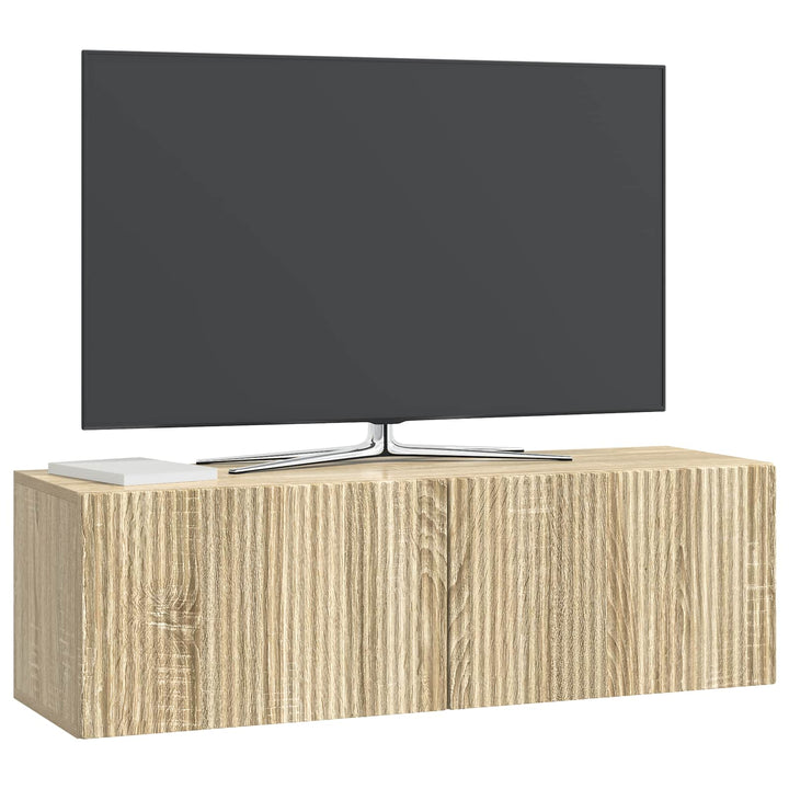 Væghængt TV-skab Sonoma-eg 98 x 31 x 30 cm Konstrueret træ
