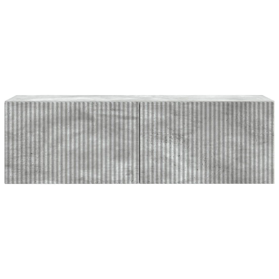 Væghængt TV-skab Betongrå 98 x 31 x 30 cm Konstrueret træ