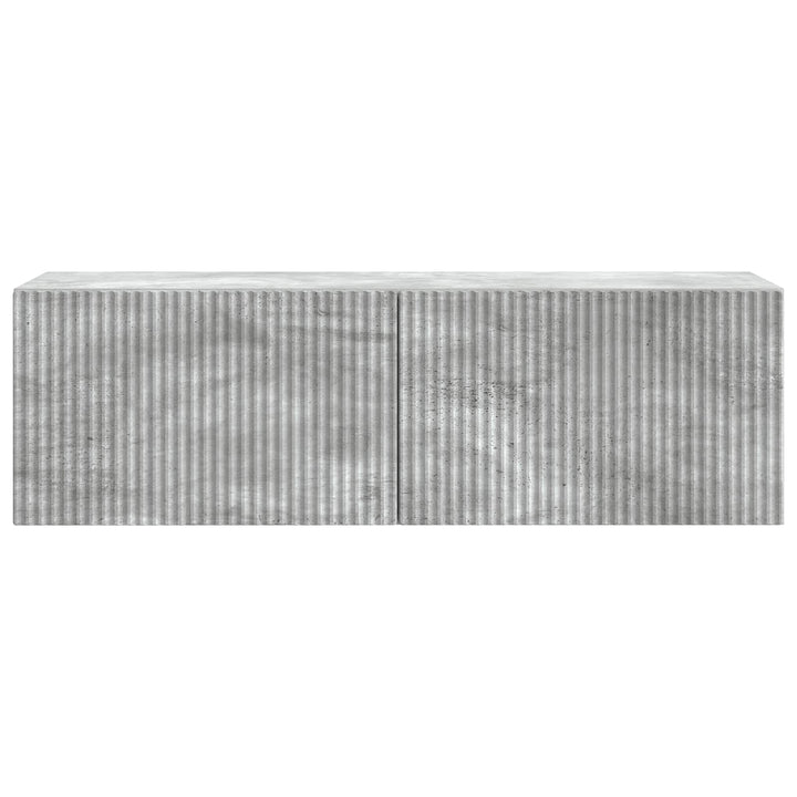 Væghængt TV-skab Betongrå 98 x 31 x 30 cm Konstrueret træ