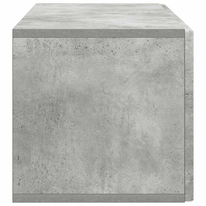 Væghængt TV-skab Betongrå 98 x 31 x 30 cm Konstrueret træ