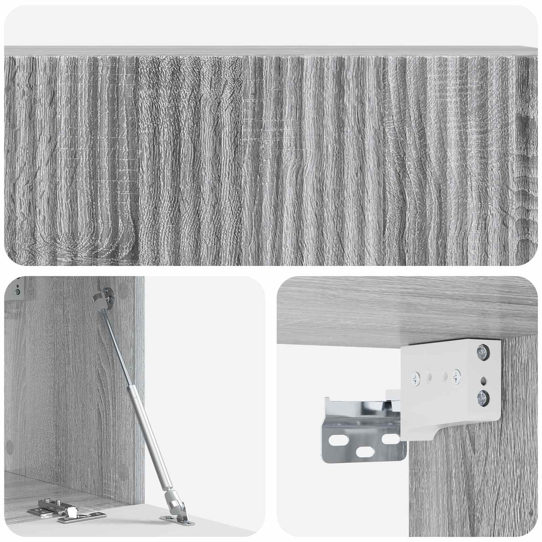 Væghængt TV-skab Grå sonoma-eg 98 x 31 x 30 cm Konstrueret træ