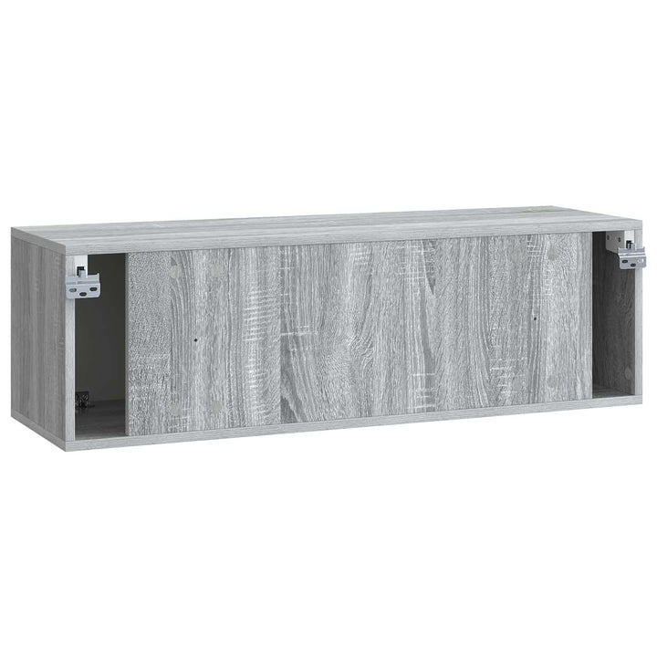 Væghængt TV-skab Grå sonoma-eg 98 x 31 x 30 cm Konstrueret træ