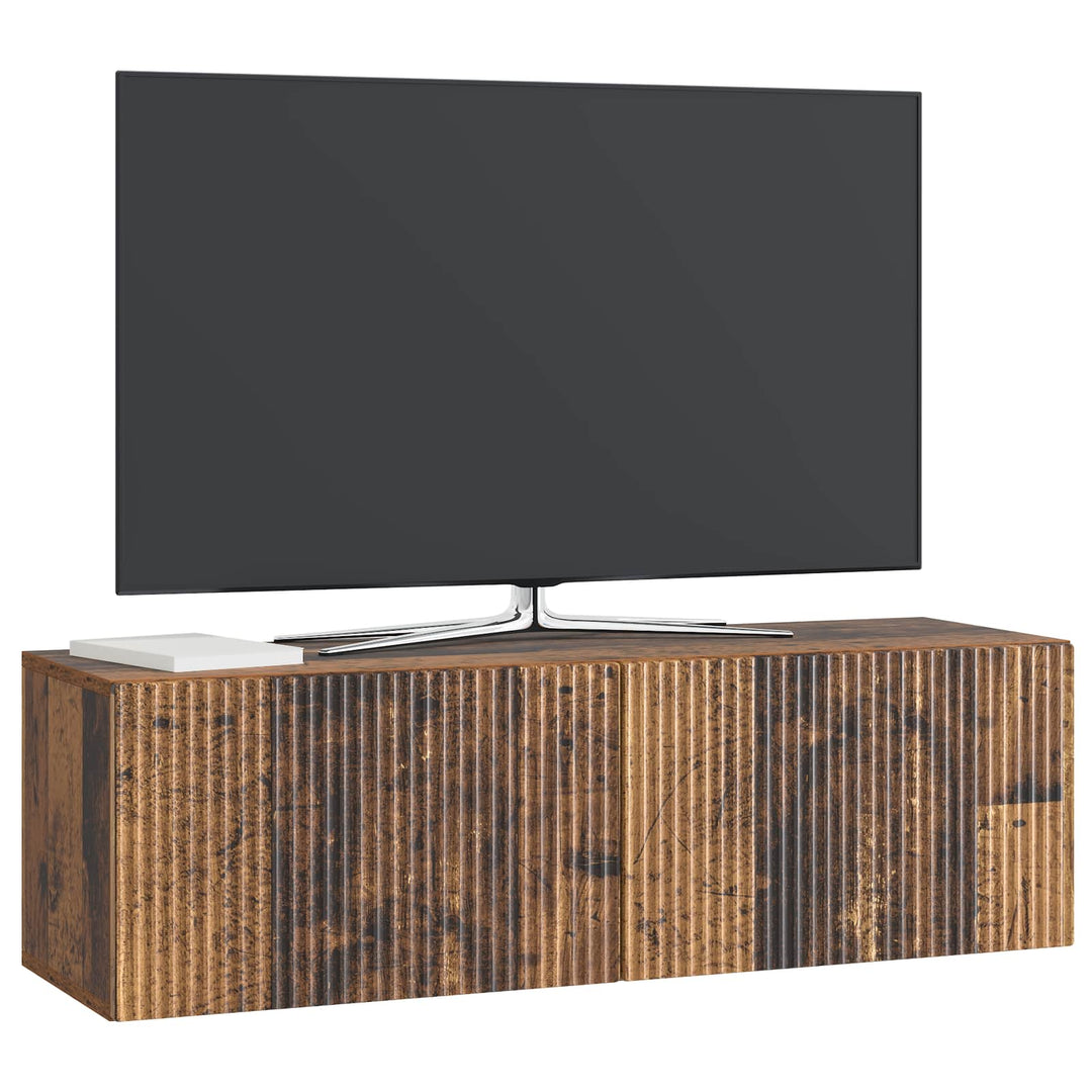 Væghængt TV-skab Gammelt træ 98 x 31 x 30 cm Konstrueret træ