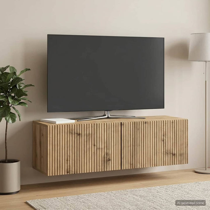 Væghængt TV-skab 98 x 31 x 30 cm Artisan-eg Konstrueret træ