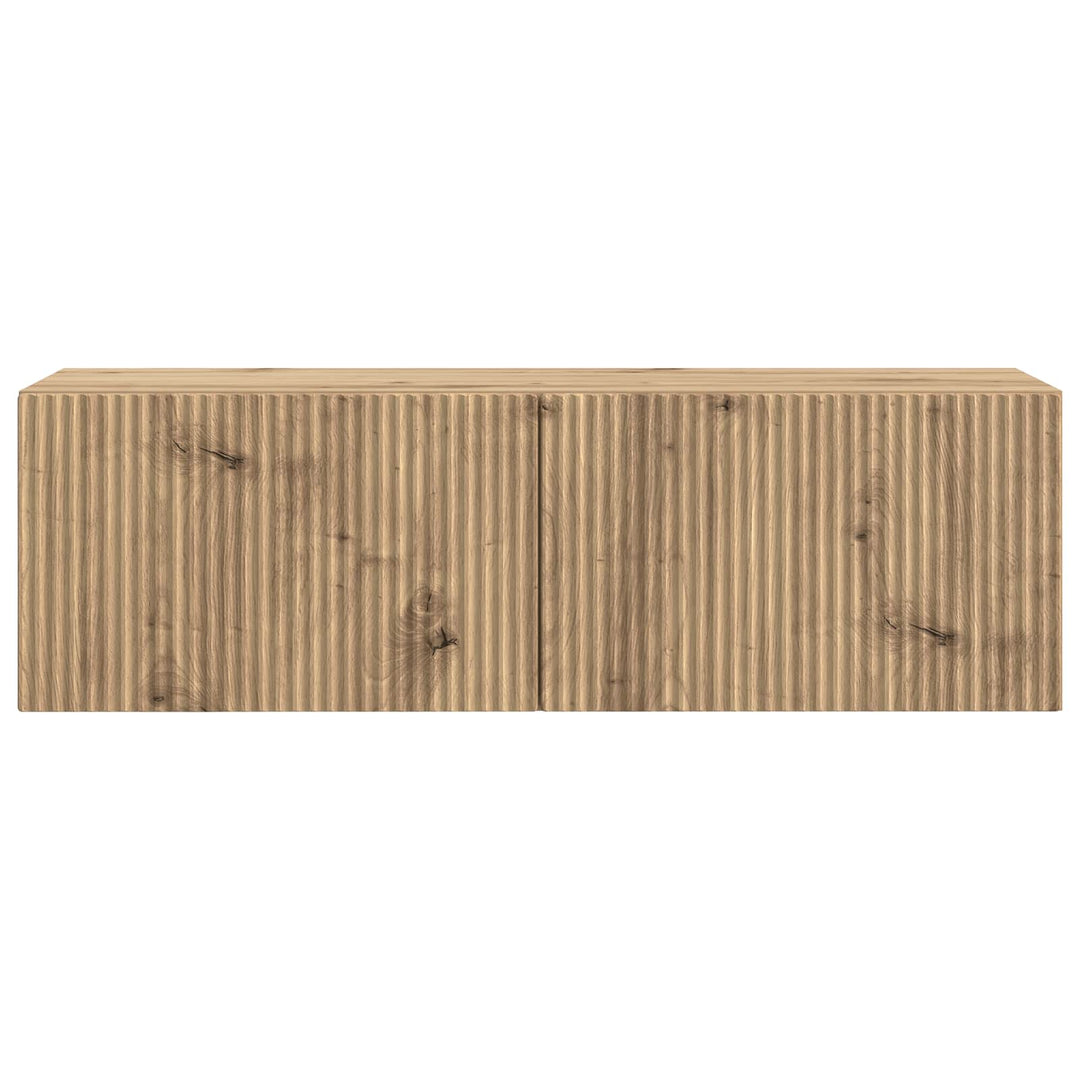 Væghængt TV-skab 98 x 31 x 30 cm Artisan-eg Konstrueret træ