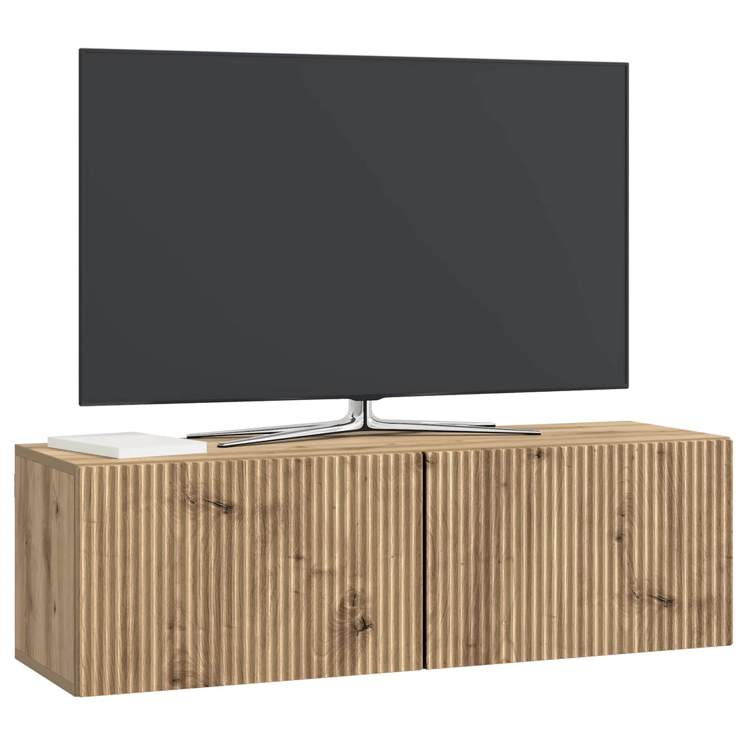 Væghængt TV-skab 98 x 31 x 30 cm Artisan-eg Konstrueret træ