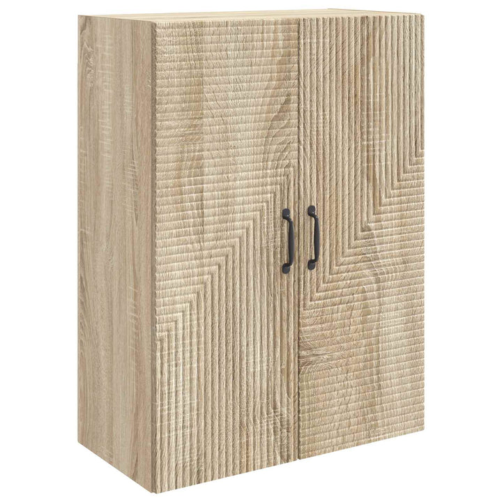 Vægmonteret skab Sonoma-eg 66 x 34,5 x 90 cm Konstrueret træ
