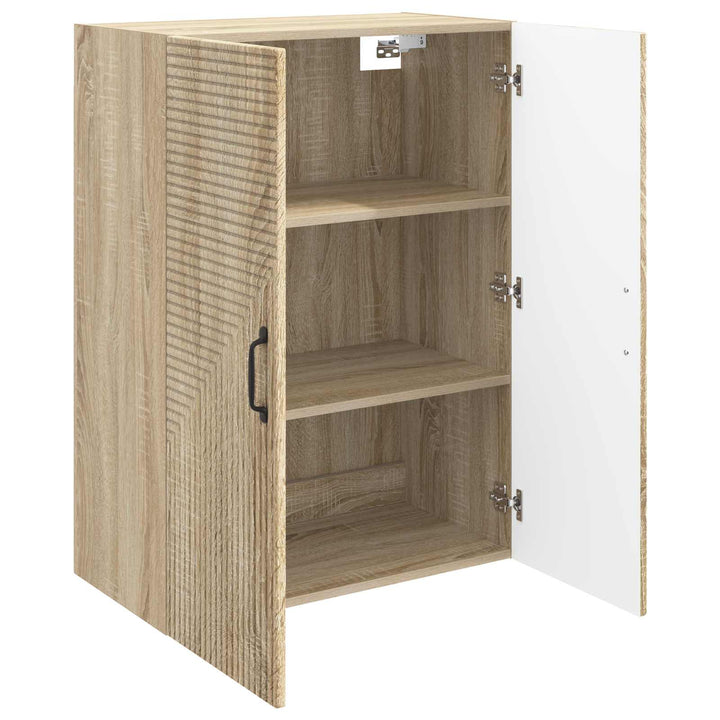 Vægmonteret skab Sonoma-eg 66 x 34,5 x 90 cm Konstrueret træ